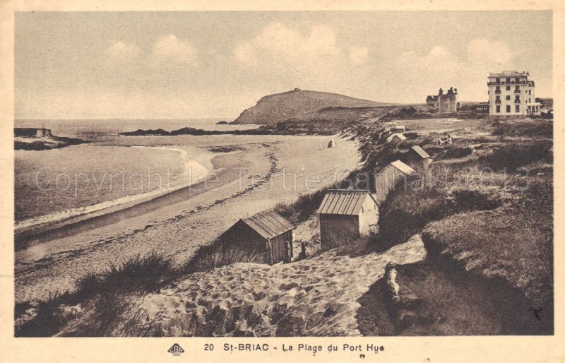 Saint Briac sur mer plage du Port Hue et la Dame Jouanne